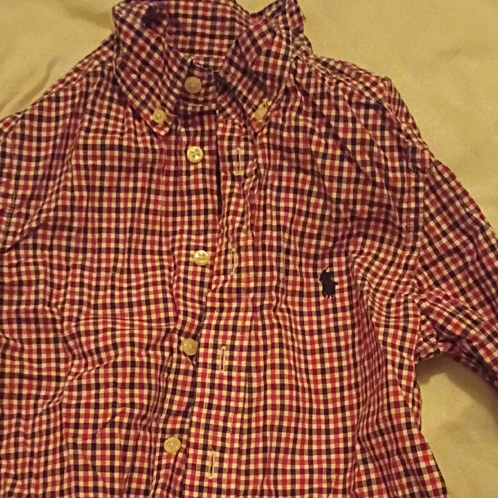 Ralph Lauren Checkered Red and Blue Shirt - Picture 2 of 5